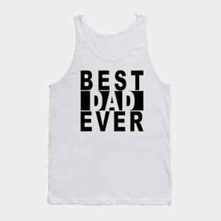 Best Dad Ever Black Knockout Tank Top